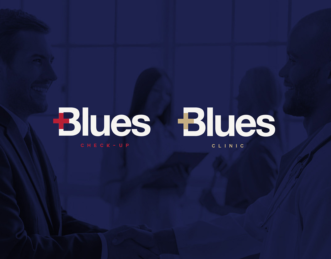 Blues医疗品牌标志设计呈现