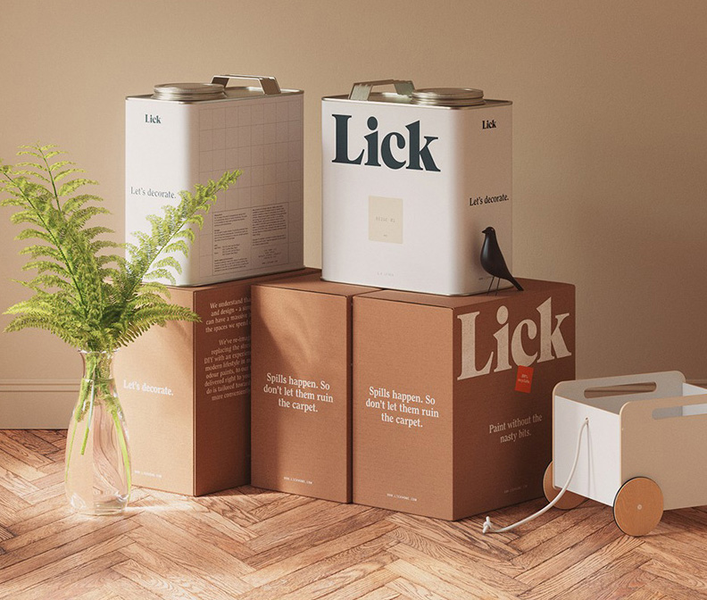 涂料品牌Lick Home包装设计