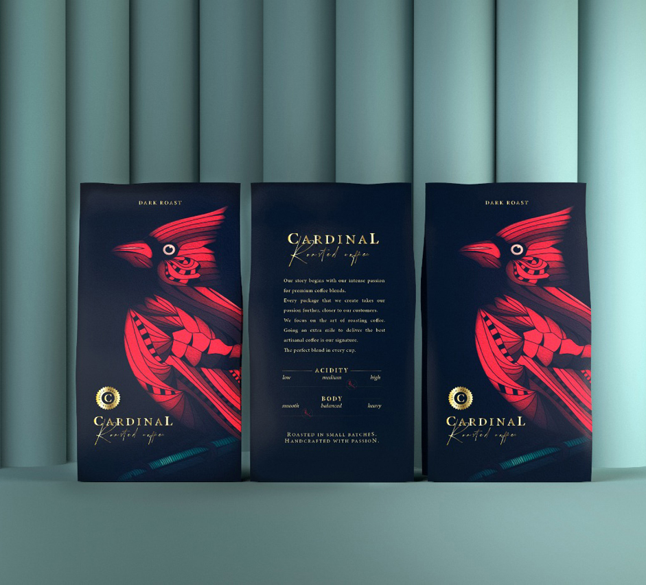 Cardinal 咖啡包装设计