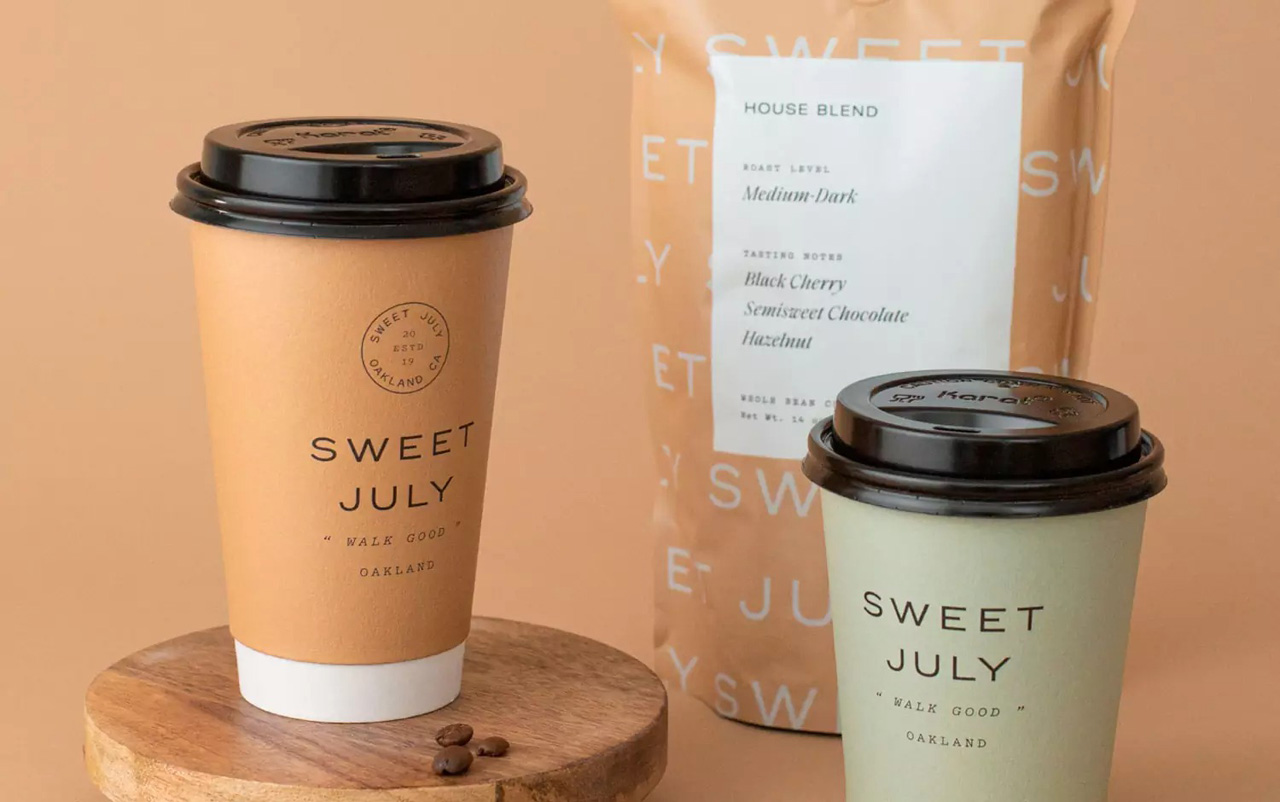 Sweet July 咖啡店品牌VI设计