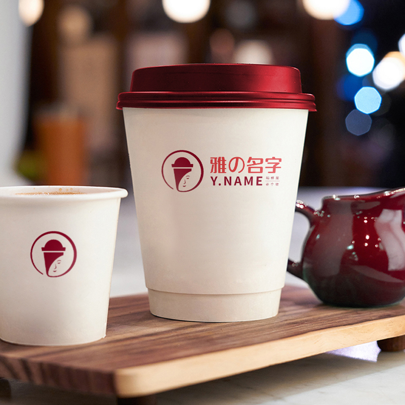 【雅の名字】喝杯茶补个妆：品牌LOGO设计